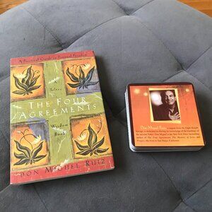 The Four Agreements Softcover & Oracle Cards Don Miguel Ruiz